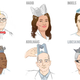 Illustration for article titled Crown or Dunce Cap? Starchitects Wear Their Famous Buildings As Hats